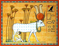 Богиня Нут в образе небесной коровы