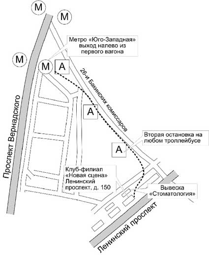 М озерная на схеме