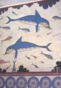 Фреска «Дельфины» (Кносский дворец, о. Крит)