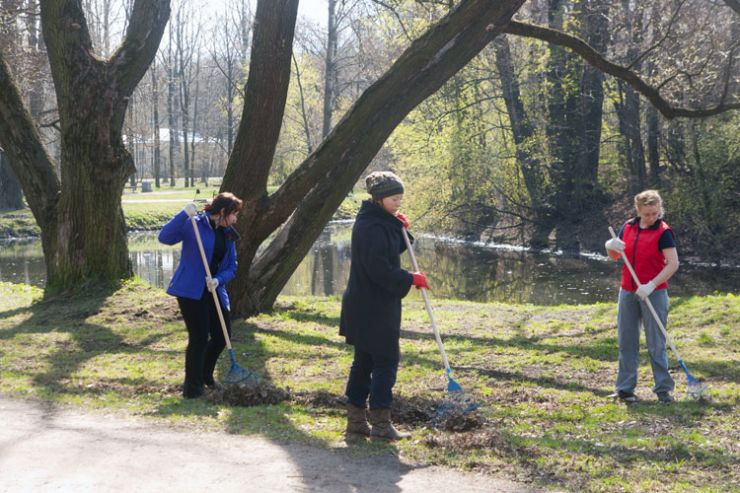 Уборка парков